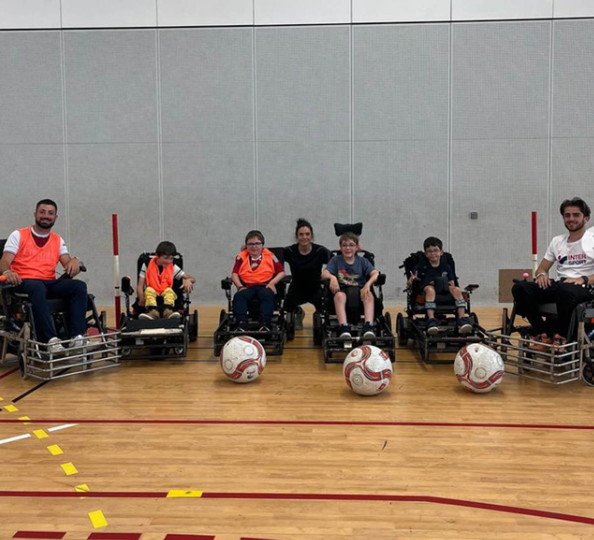 séance de foot fauteuil